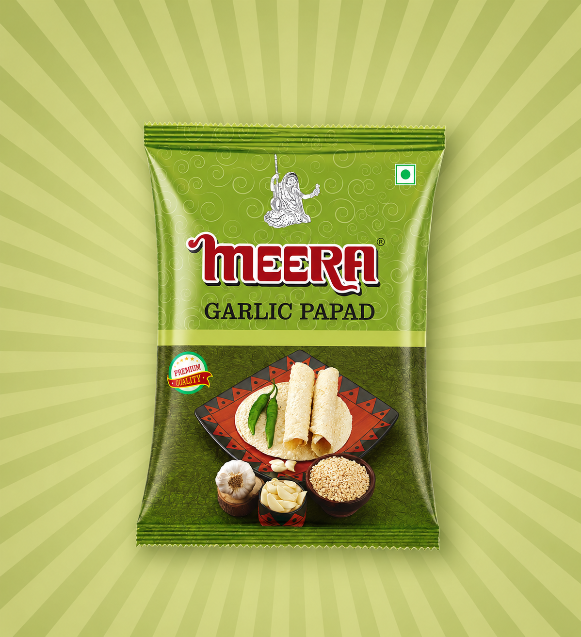 Meera Garlic Papad
